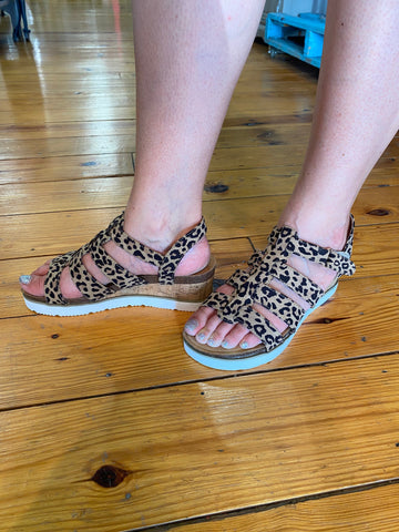 Corkys Fantasy Leopard Wedge The Sparkly Pig Shoes
