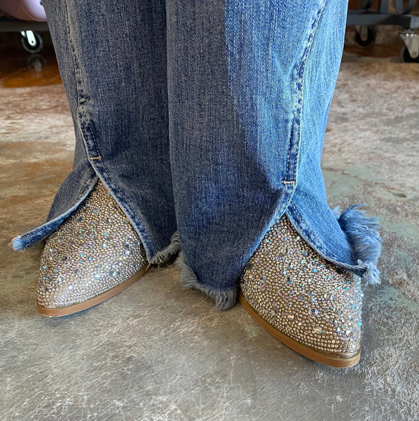 Corkys Hello Darlin Mules Clear The Sparkly Pig Shoes