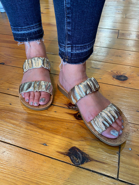 Corkys Iced Tea Sandal Gold The Sparkly Pig Shoes