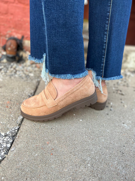 Corkys Inspo Loafer Sand The Sparkly Pig Shoes