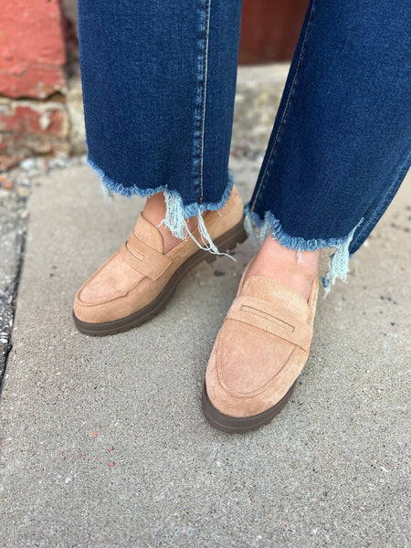 Corkys Inspo Loafer Sand The Sparkly Pig Shoes