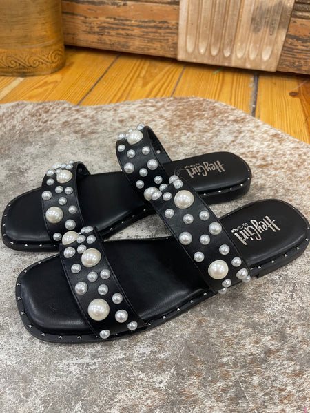 Corkys Marie Sandal Black The Sparkly Pig Shoes