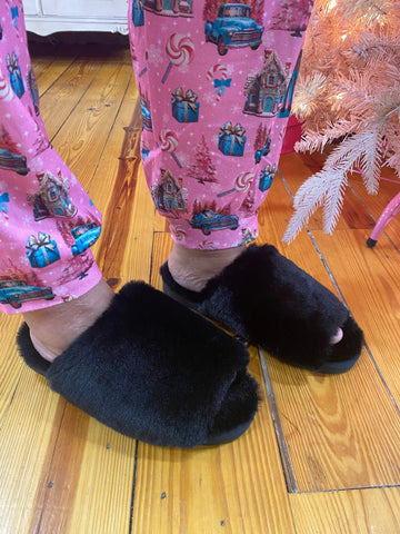 Corkys Spoon Slipper Black The Sparkly Pig slippers