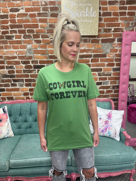 Cowgirl Forever Tee The Sparkly Pig Tops