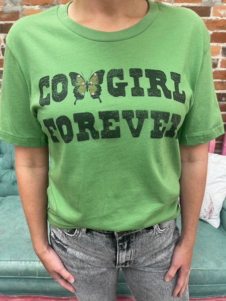 Cowgirl Forever Tee The Sparkly Pig Tops