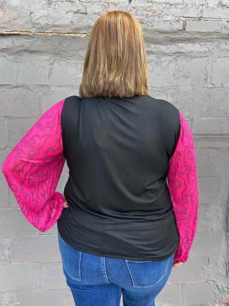 Cowgirls Like Us Bubble Sleeve Top The Sparkly Pig Tops