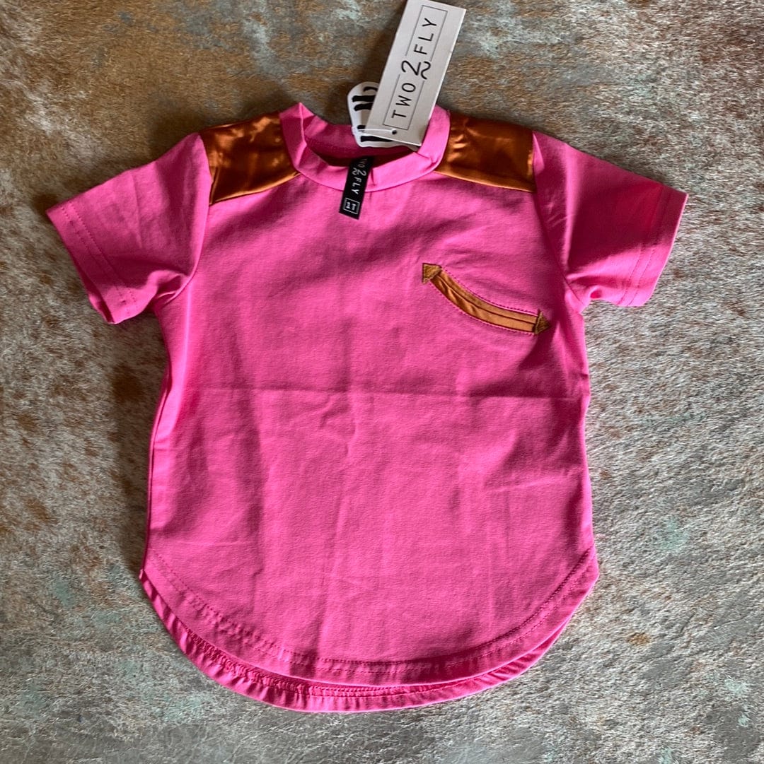 Dolly Approved Kids Top in Pop The Sparkly Pig Tops