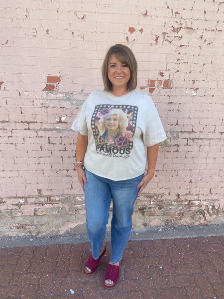 Famous Dolly Tee on Cream The Sparkly Pig tee shirt