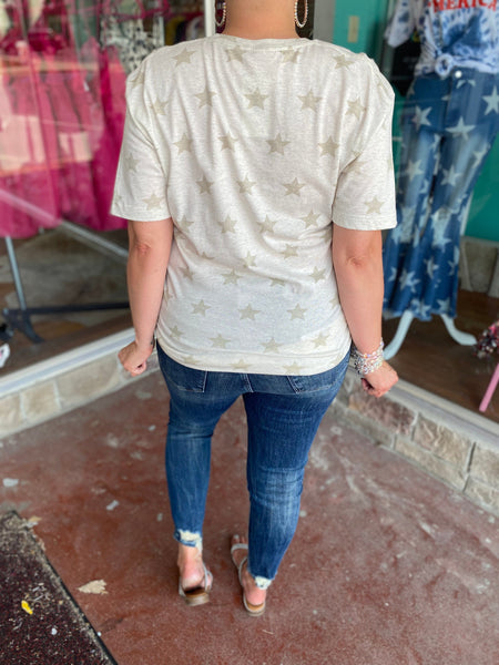 Field Of Stars Tee The Sparkly Pig Tops