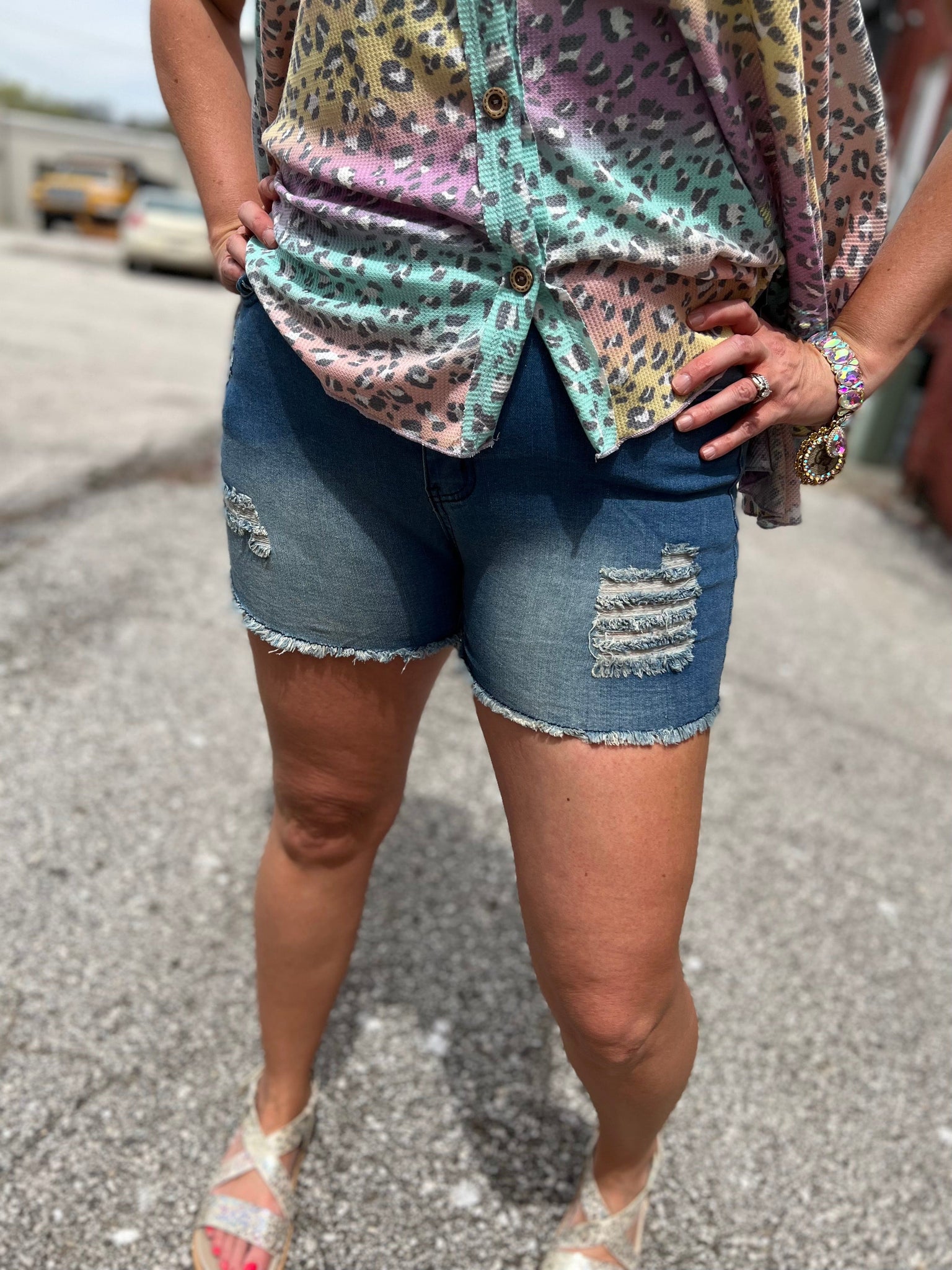 Gone Junkin Jean Shorts The Sparkly Pig Jeans
