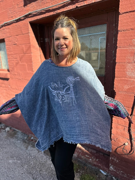 Head Honcho Poncho The Sparkly Pig Tops