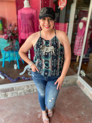 Herd That Tank Top Brahman The Sparkly Pig Tops