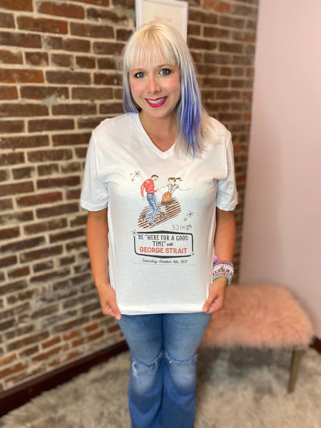 Here For a Good Time Tee The Sparkly Pig Tops