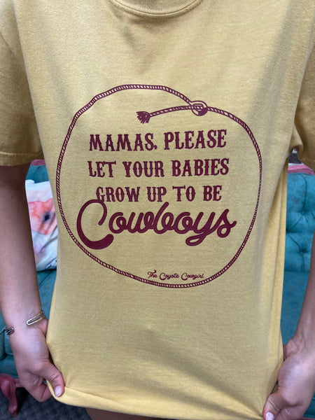 Let Your Babies Be Cowboys Tee The Sparkly Pig Tops