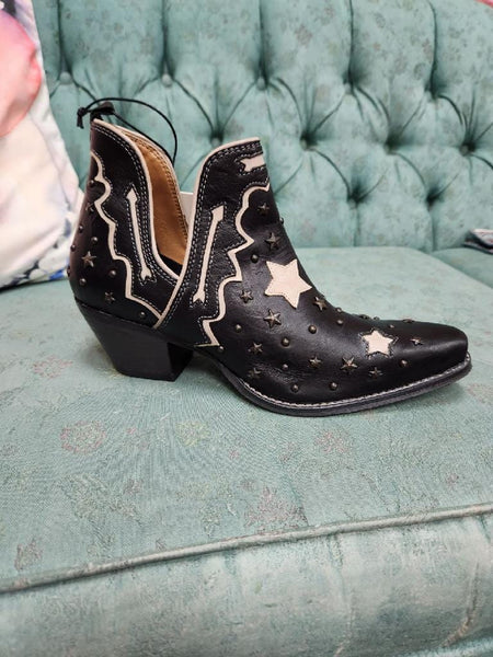 Lone Star Sky Split Top Leather Boots The Sparkly Pig Shoes