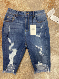 Medium high rise distressed bermuda The Sparkly Pig Jeans