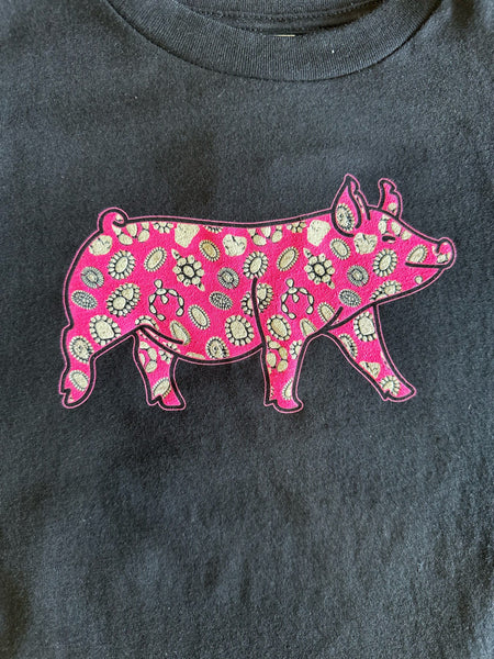 Mini Concho Pig Tee The Sparkly Pig Tops