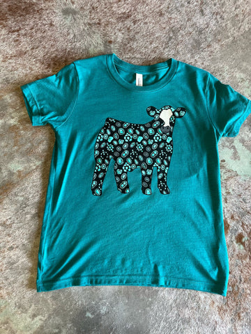 Mini Concho Steer Tee The Sparkly Pig Tops