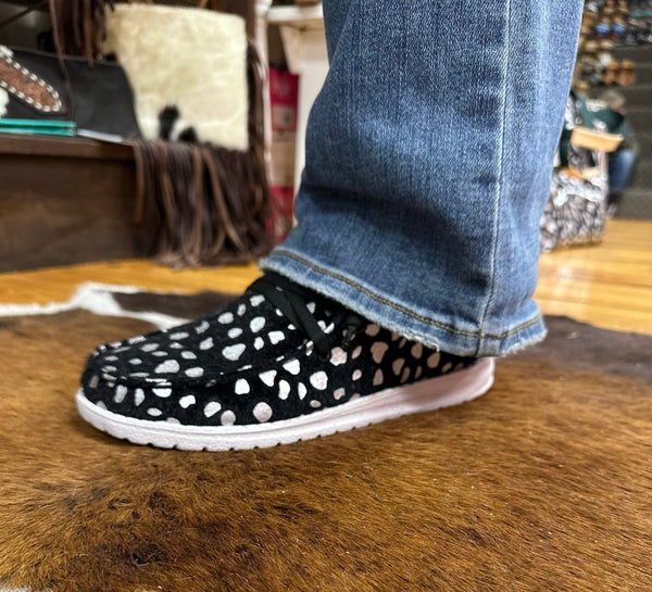 Montana Black Silver HOH Slip On The Sparkly Pig Shoes