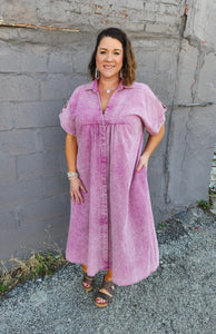 Orchid Short Sleeve Plus Size Dress The Sparkly Pig Dresses