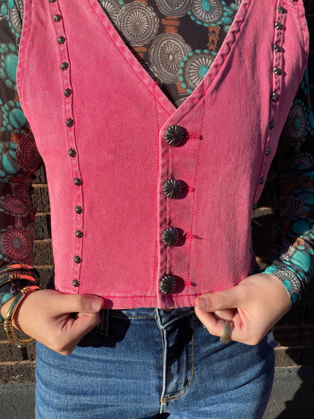 Pecos Queen Vest Pink The Sparkly Pig vests