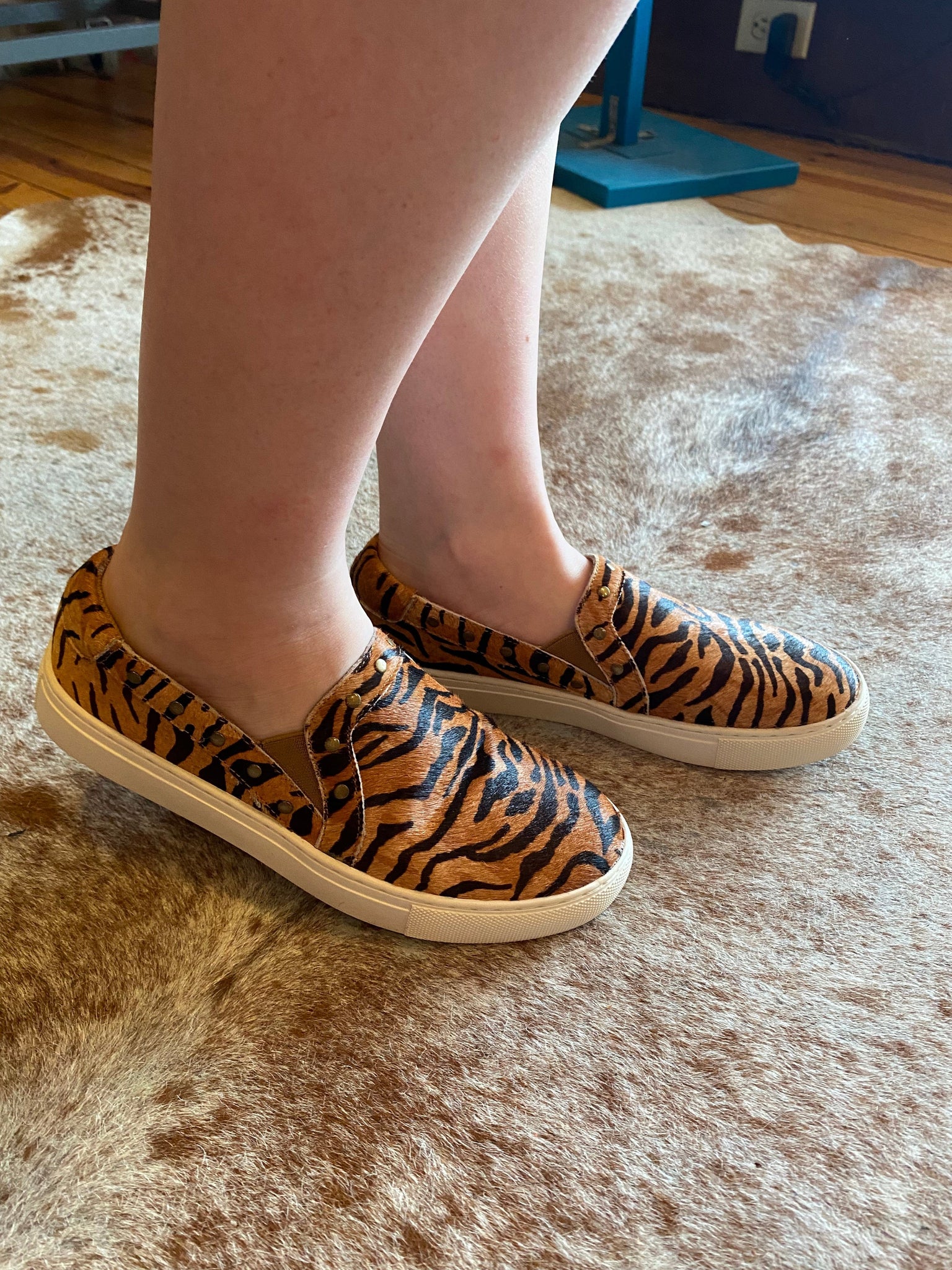 Pine Top Slip On Tiger Print The Sparkly Pig Shoes