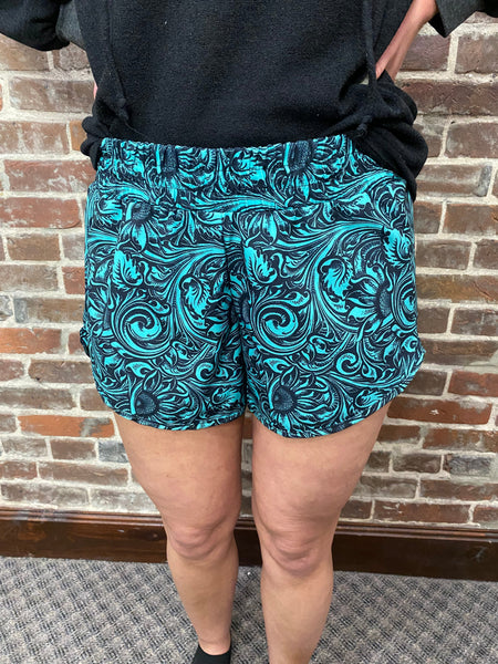 Sheridan Shorts Turquoise The Sparkly Pig Bottoms