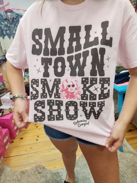 Small Town Smoke Show Tee The Sparkly Pig tee shirt