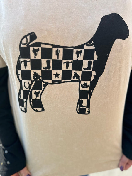 Stockcheck Tee Goat The Sparkly Pig Clothing