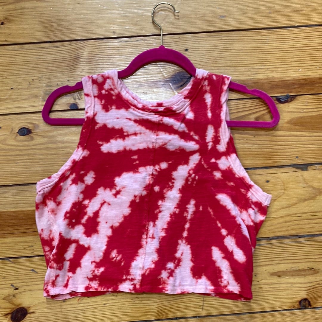 Tomato Red Cut Out Back Tank Top The Sparkly Pig Tops