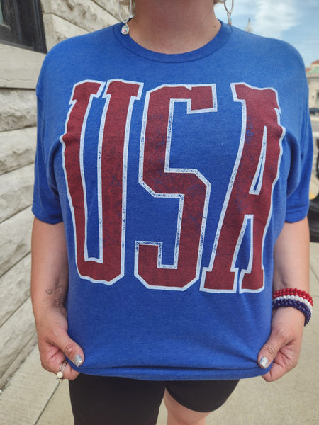 USA Tee The Sparkly Pig Tops