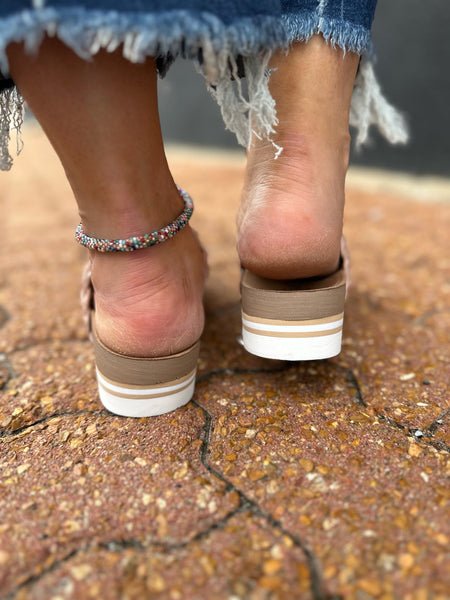 Very G Braidon Sandal Blush The Sparkly Pig Shoes
