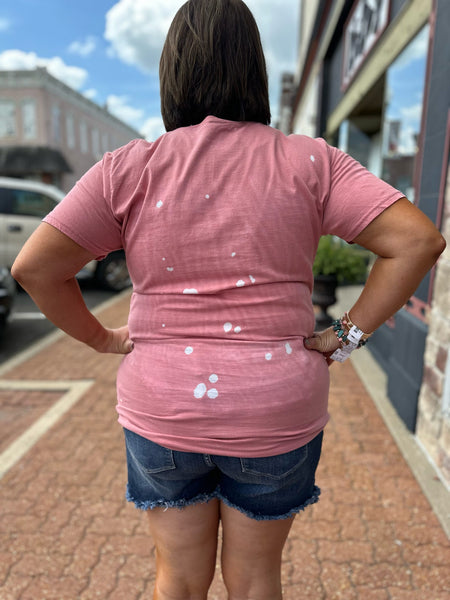 Yee Haw Cowgirl Tee on Mauve The Sparkly Pig tee shirt