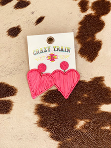Fancy Flare Earrings-pink/turq The Sparkly Pig jewelry