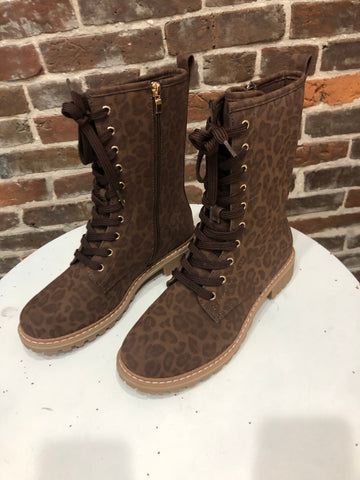 Fomo Brown Leopard Boot The Sparkly Pig Shoes