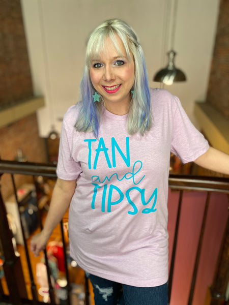 Tan & Tipsy Tee The Sparkly Pig Tops